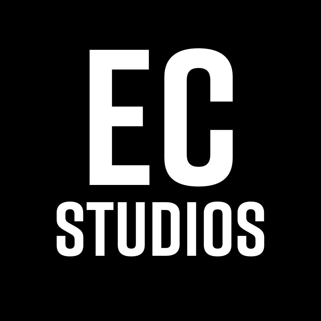 logo: EC Studios in white text on black background