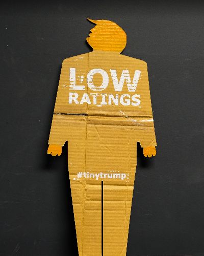 Same as previous image except the slogan is Low Ratings.